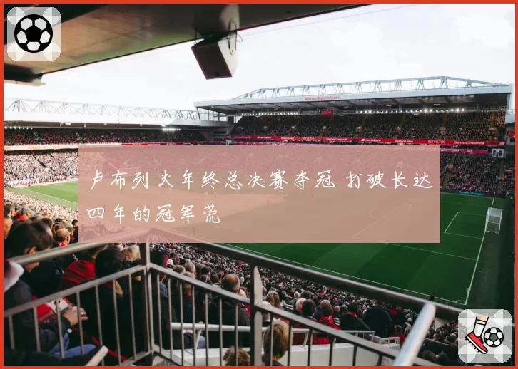 卢布列夫年终总决赛夺冠 打破长达四年的冠军荒